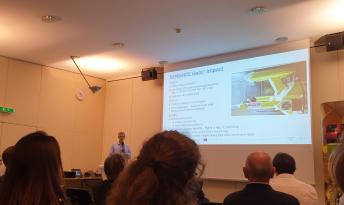 Project Coordinator Carsten Schwarz (DLR) presenting SENS4ICE at the 2nd public workshop of the EU project ICE GENESIS.