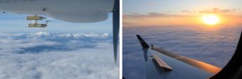 Left: Safire ATR 42, image DLR with Safire permission. Right: Embraer Phenom 300, copyright Embraer. 