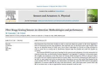 Fiber Bragg Grating Sensors ice detection: Methodologies and performance. © 2022 The Authors. Published by Elsevier B.V.